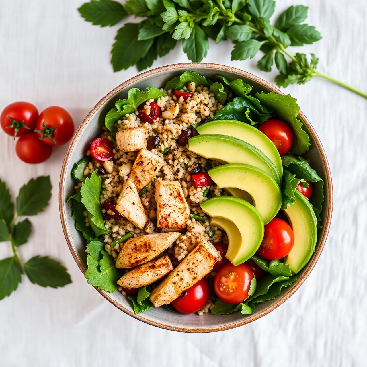 Healthy salad bowl